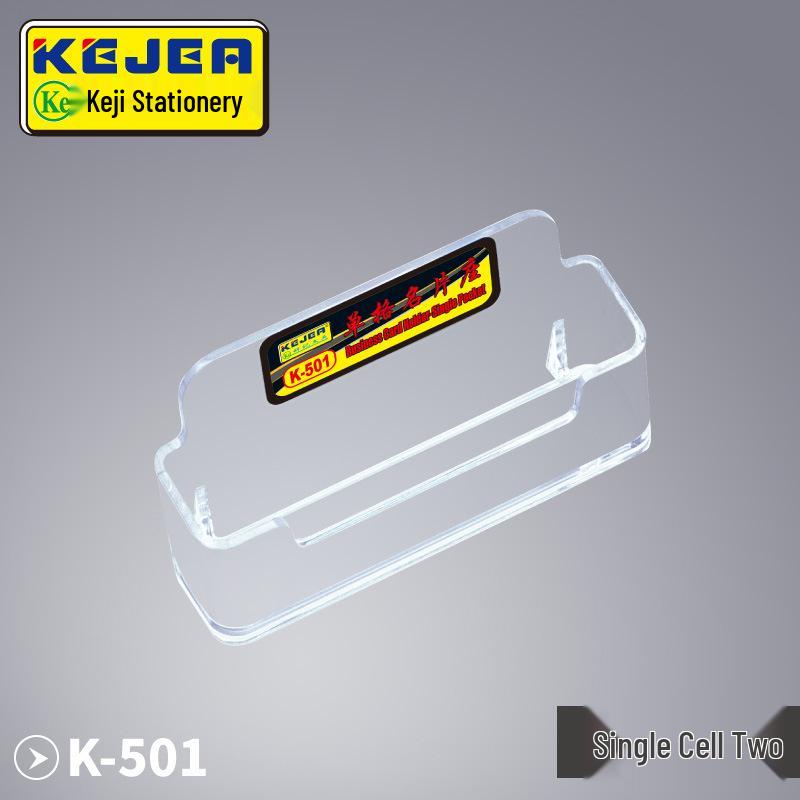 Keji Multi-layer Transparent Desktop Business Card Holder