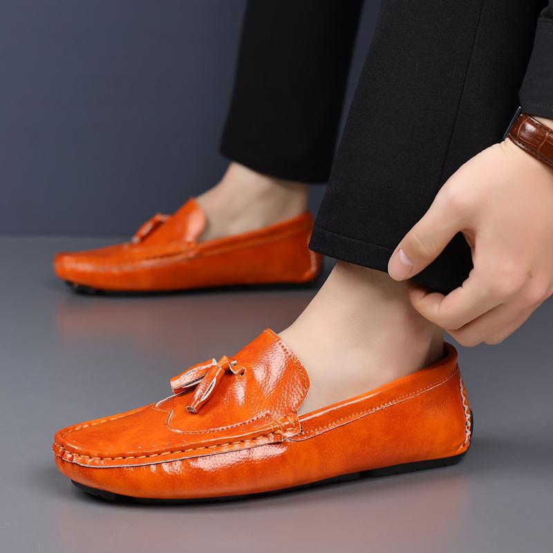 MAEDEF New  Fashion Men's Casual Leather Shoes High Quality Classic Outdoor Breathable Anti Slip Luxury Brand Men’s Loafers