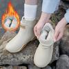 Winter Windproof Cotton Rain Boots Men Warm Light Ankle Rainboots Slip On Rain Shoes Men Waterproof Work Boot