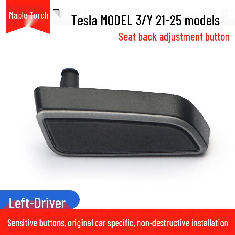 Tesla Model 3 & Y Seat Adjuster Buttons: Electric Backrest Switch for Driver & Passenger