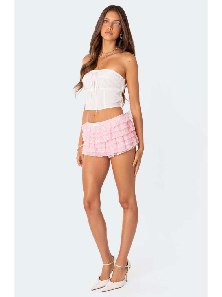 2023 Gorąca Sprzedaż Wielowarstwowa Koronkowa Spódniczka Szorty - Seksowna Pikantna Mini dla Kobiet