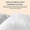 Lumbar Support Pillow For Sleeping, Sleeping Back Support For Sleep With 360° Ergonomic Design & Breathable Ice Cotton Fabric, Ideal For Bed,