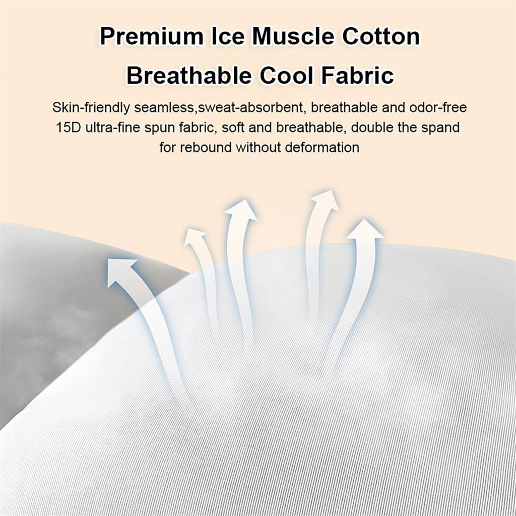 Lumbar Support Pillow For Sleeping, Sleeping Back Support For Sleep With 360° Ergonomic Design & Breathable Ice Cotton Fabric, Ideal For Bed,