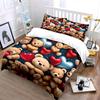 Teddy Bears Decor Gift Set Multiple Sizes Kid'S And Adults' Bedroom Exquisite 3Pc Bedding Set, Gift