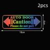 2Pcs New Home Automatic Car Sticker Warning Caution Auto Door Please Do Not Pull Decorative Car Window Sticker