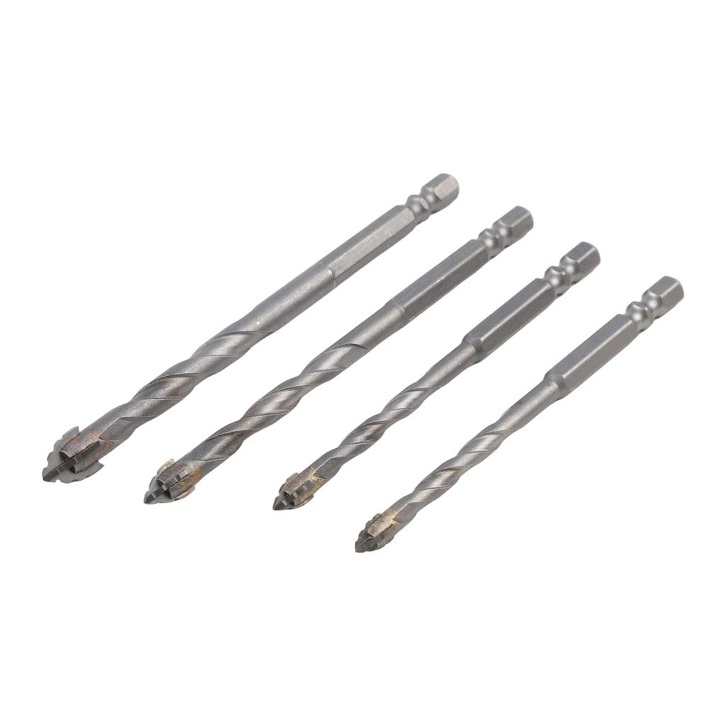 DIY Projects Drill Bit Set Glass Tile Drill Bits Hardened Steel Build Hex Shank Design High-strength Eccentric Design