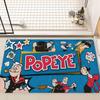 Tappetino da Pavimento P-PopeyeS The SailorS Stile INS Morbido Tappeto per Pavimento Camera da Letto Casa Lavanderia Tappetino Antiscivolo Tappeti per Zona Comodino