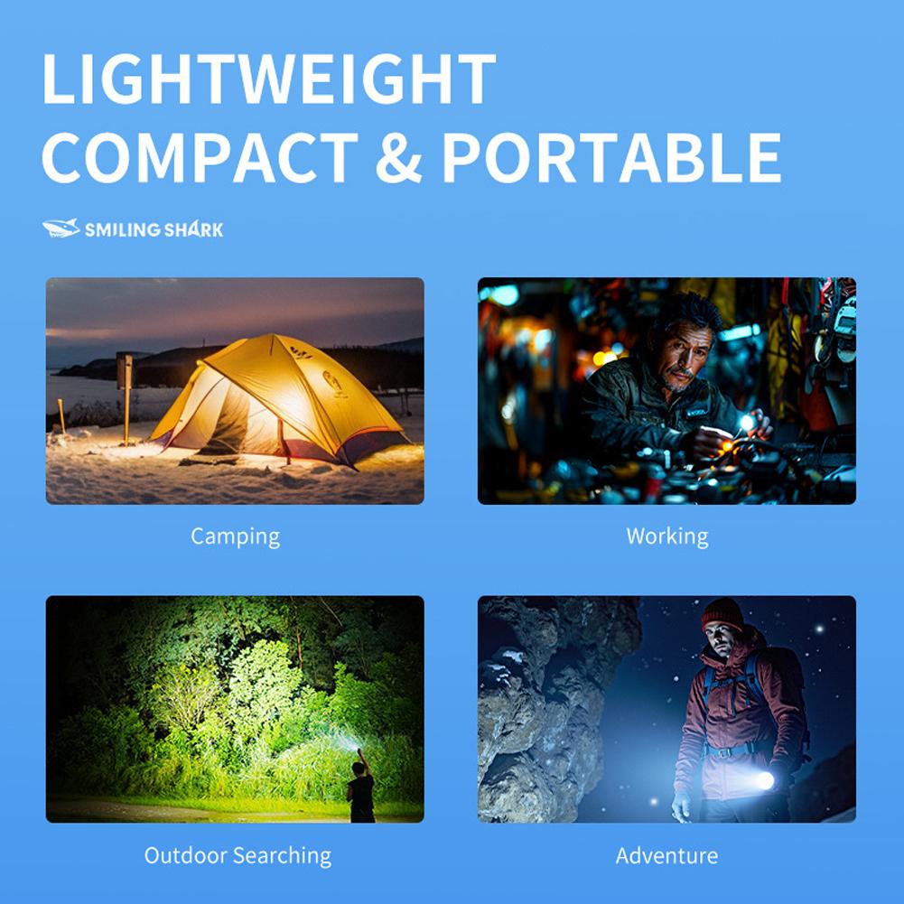 Usb Rechargeable Mini Outdoor Lighting Flashlight For Household Rechargeable Adjustable Brightness Flash Light Super Bright