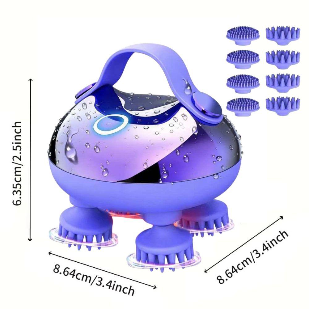 4 Claws Cordless Scalp Massager Waterproof Cat Head Scratcher High Quality Head Massager