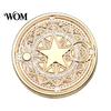 Handcraft Tool Accessories Brass Wax Seal Stamp Head, Vintage European Embossed Relief Engraved Retro Head Sealing for Wedding Invitation Envelope