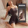 Camiciola da Notte in Seta di Latte Ultra-Corta: Pigiama Sexy in Stile Battle Suit
