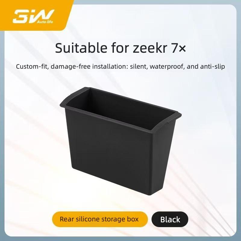 Suitable for Zeekr 7X 2025 2026 Rear Exhaust Vent Storage Box Silicone Anti Dirt Protective Cover Interior Modify Accessories