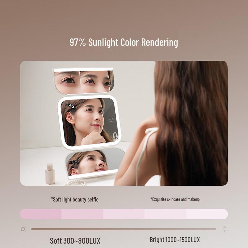 Danle LED Desktop Makeup Mirror