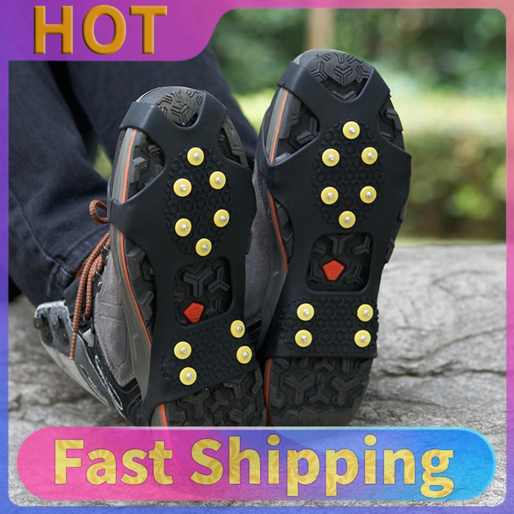 

10 Teeth Climbing Crampons Anti-Slip Winter Ice Claws Unisex Mountaineering Cleats Walking Hiking Accessories 1
