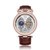 Brand Men's Watch Hollow Through the Bottom True Tourbillon Waterproof Leather Business Watch Men's Mechanical Watch Support