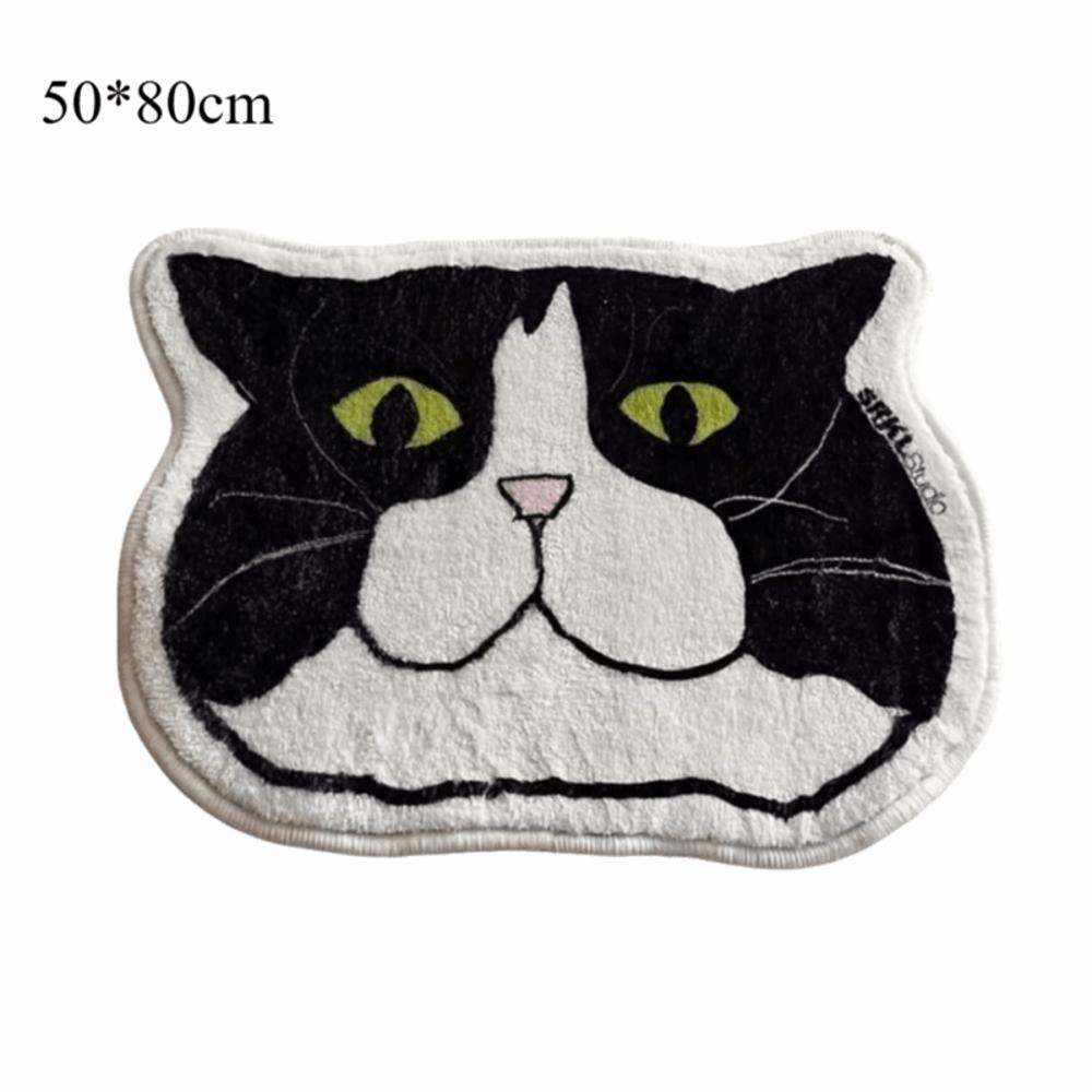 High Quality Cat Floor Mat Cashmere Anti Slip Bath Mat Stain Resistant Waterproof Doormat Bedroom