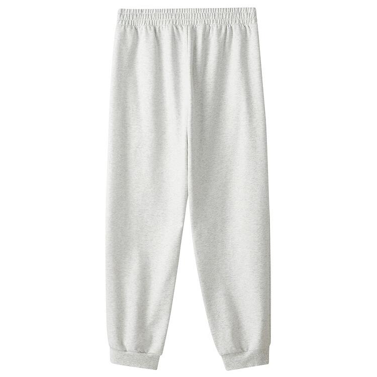 Skechers Sport Lifestyle Series Casual Versatile Simple Comfortable Knitted Sports Pants Men Bottoms Light-White Gray L324M058-0248