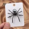 Retro Insekten Pin 1/2 Stück 3D Spinnen Brosche für Halloween, Horror Legierung Gotische Kleidung Accessoires Anstecknadel, Kleidung Jacken Rucksäcke Kostüm
