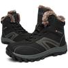 Men Winter Snow Boots Warm Men Hiking Boots High Quality Leather High Top Big Size Men's Boots Outdoor Sneakers