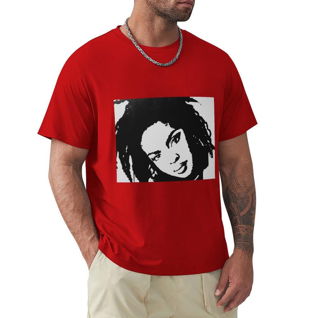 Lauryn Hill T-shirt Vintage Anime T-shirt Skjortor Grafiska T-shirts Träningssweatshirts, Herr