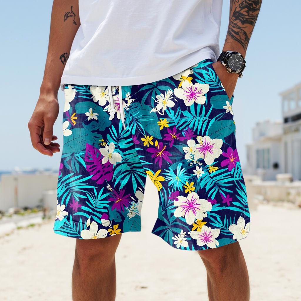 Herren Sommer Große lässige lockere Sporthose Strandshorts