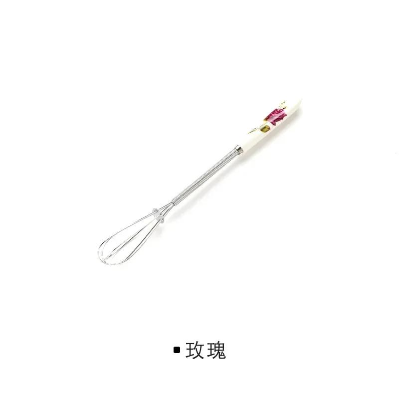 

1 шт. Мини-венчик для взбивания с ручкой, Кофейный, Молочный напиток, Практичный миксер для яиц, Насадка-пенообразователь, Кухонные инструменты для приготовления пищи ярко-розовый