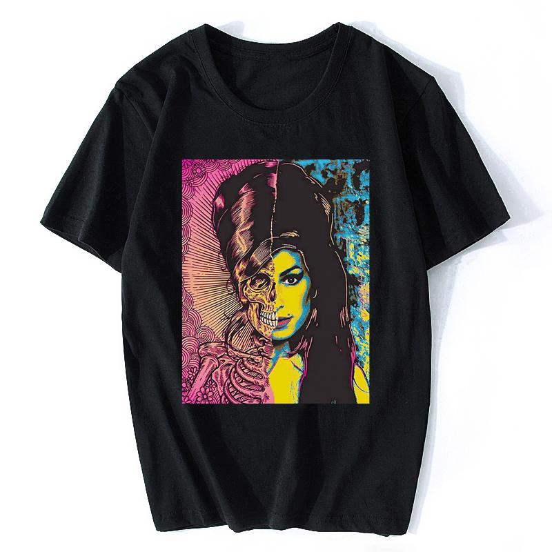 

Amy Winehouse T Shirt Legend Pop Celebrity Rock Mens Womens Eternal Tshirt Men Cotton Tees Tops Harajuku Clothing - Men s Sum... S разноцветный