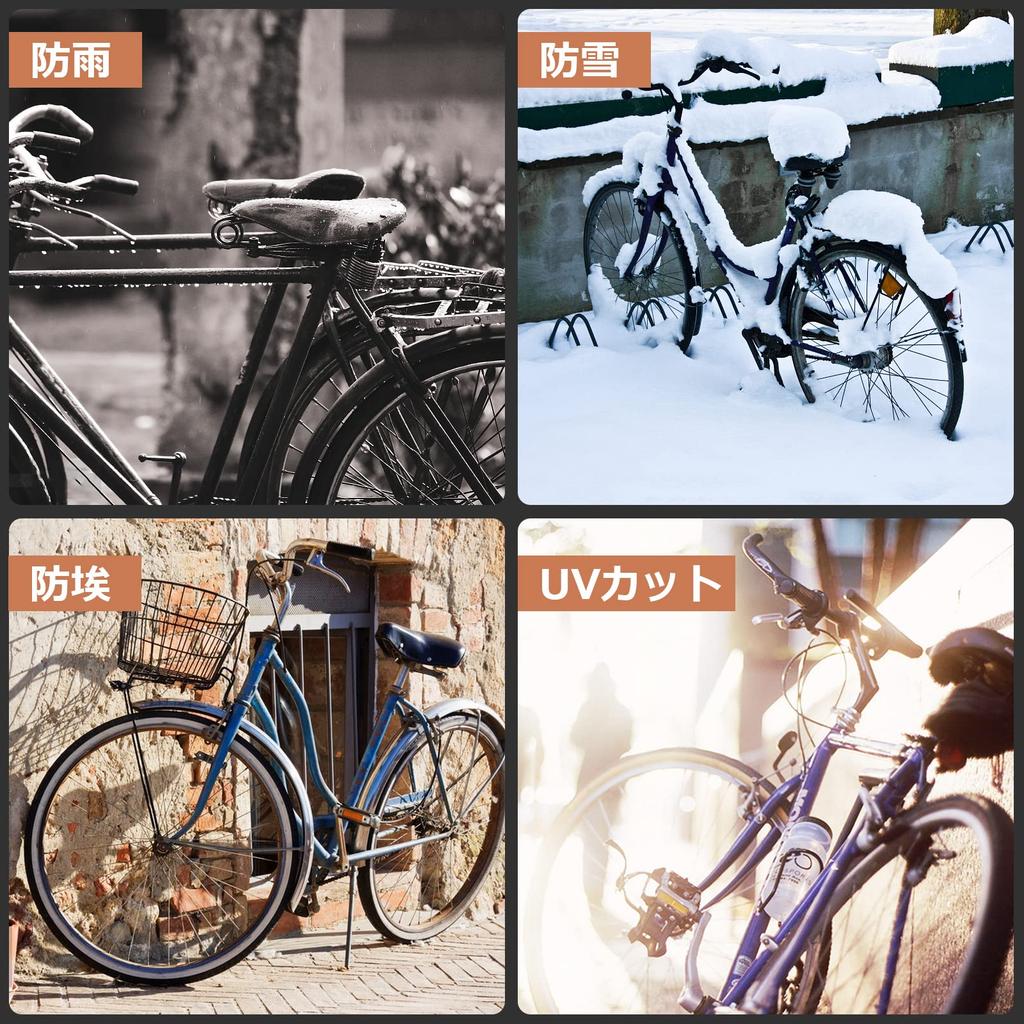 and fits bikes up to 29 Includes windproof locking and a storage Waterproof, UV-resistant, anti-theft, dustproof, heat-resistant, water-repellent,