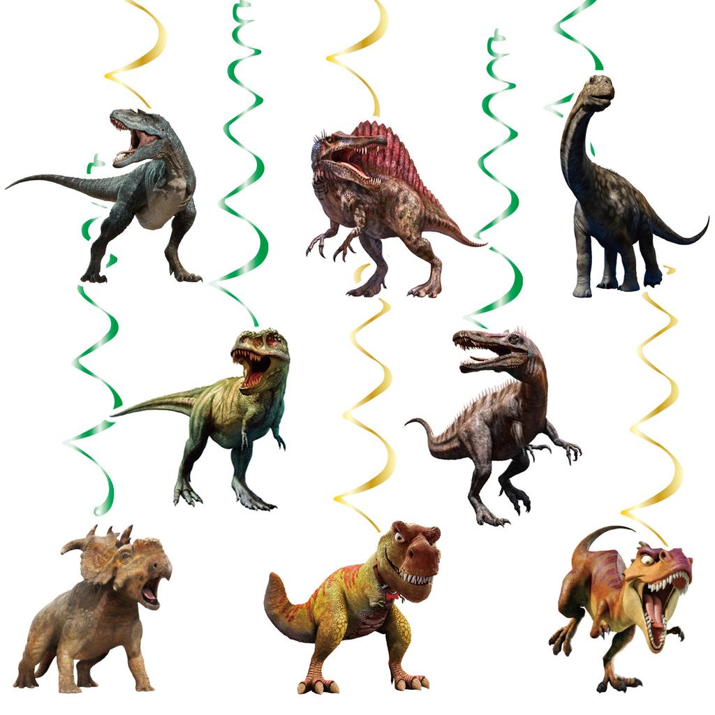 dinosaur party Banner Garland Hanging swirls decor boys dinosaur Birthday decor Banner dino Birthday Party Decoration dino party