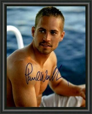 Paul Walker Fast & Furious - A4 Signed Autographed Photo Poster