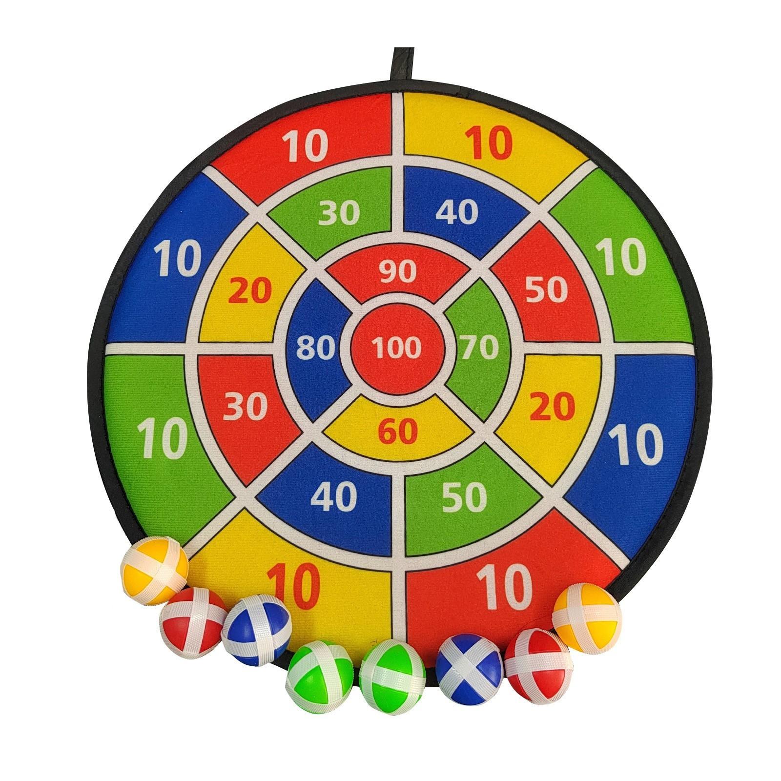

12 Balls Children Throw Sticky Ball Dartboard Boards Target Ball Kids Toys Set Indoor Sports Sucker Ball Game Family Sport Party One Size