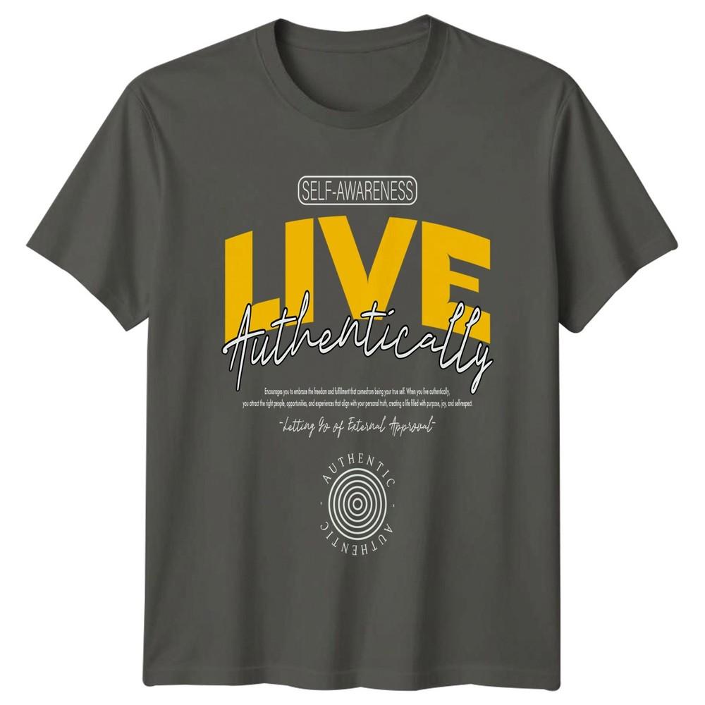 Live Authentically Letting Go Of TShirt Mindfulness Lifestyle Gift For Him S