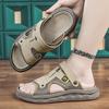 Sandals Summer New 2025 Fashion Versatile Thick Bottom Step On Shit Feeling Comfortable Cool Slippers Outdoor Casual Two Wear Slippers