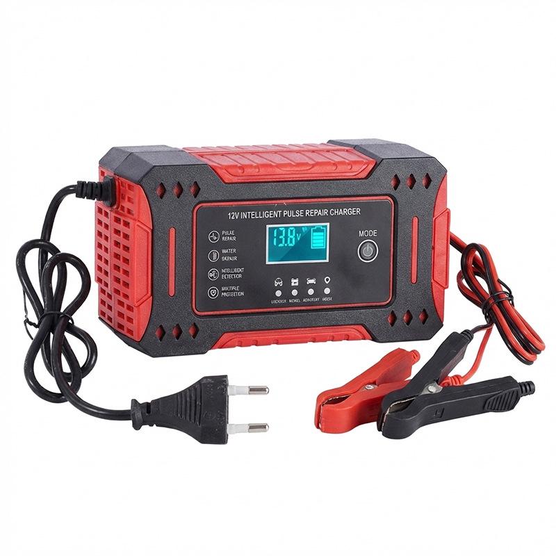 12V Lead-Acid Battery Charger with Auto Stop for Motorcycle, Car, and EV