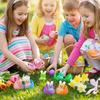 24PCS Easter Squishy,Easter Basket Stuffers Bunny Stress Balls for Kids,Easter Toys Stress Relief Fidget Balls,Easter Egg Fillers Party Favors Gifts