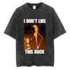 I Dont Like This Rock Its Pissing Me Off Marcus The Worm Washed Vintage Funny Meme Tshirt Men Women Casual Cotton Short Sleeve