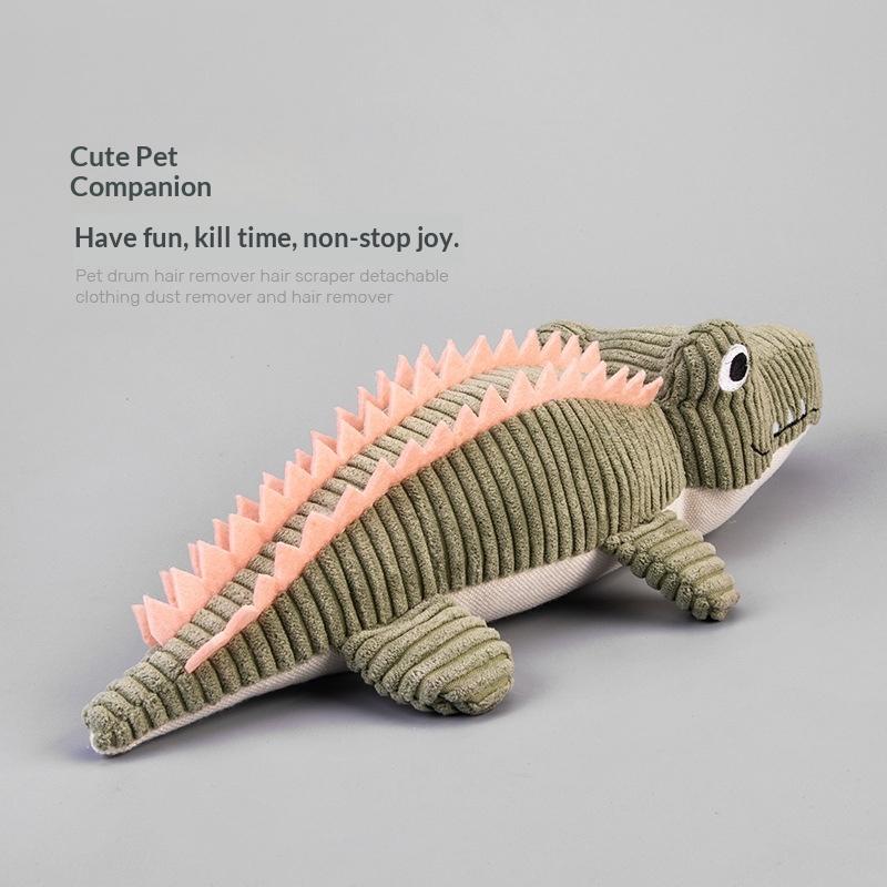Realistic Crocodile Plush Pet Toys Squeaky Chew Toy for Puppies Boredom Grinding Teeth Interactive Dog Supplies