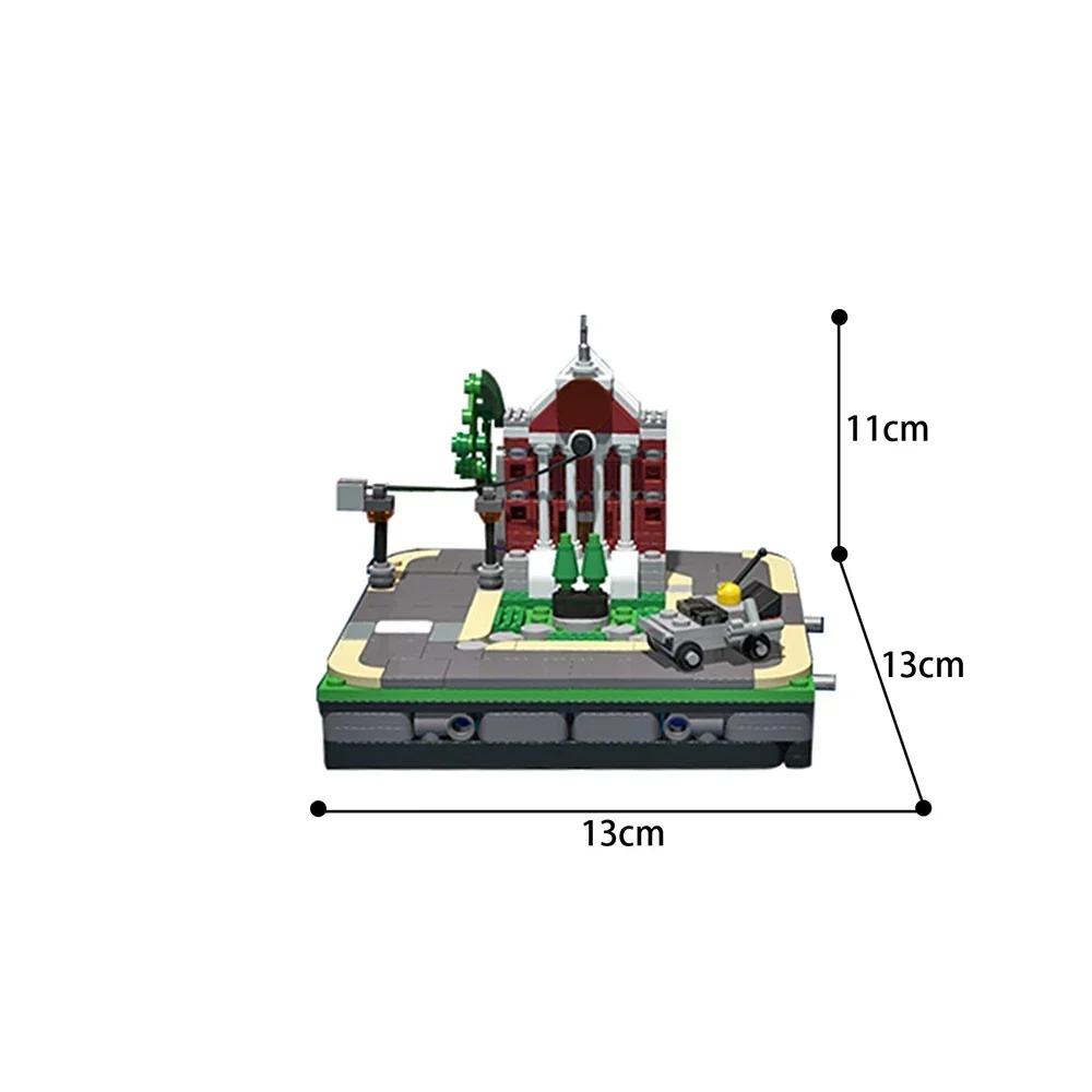 City Skyline MOC Back to the Future Fairy Tale Magic Castle House Movie Architecture Building Blocks City Toys Tourist souvenir