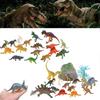 Dinosaur Model Toy Set Jurassic Plastic Tyrannosaurus Rex 17 Pieces Included!
