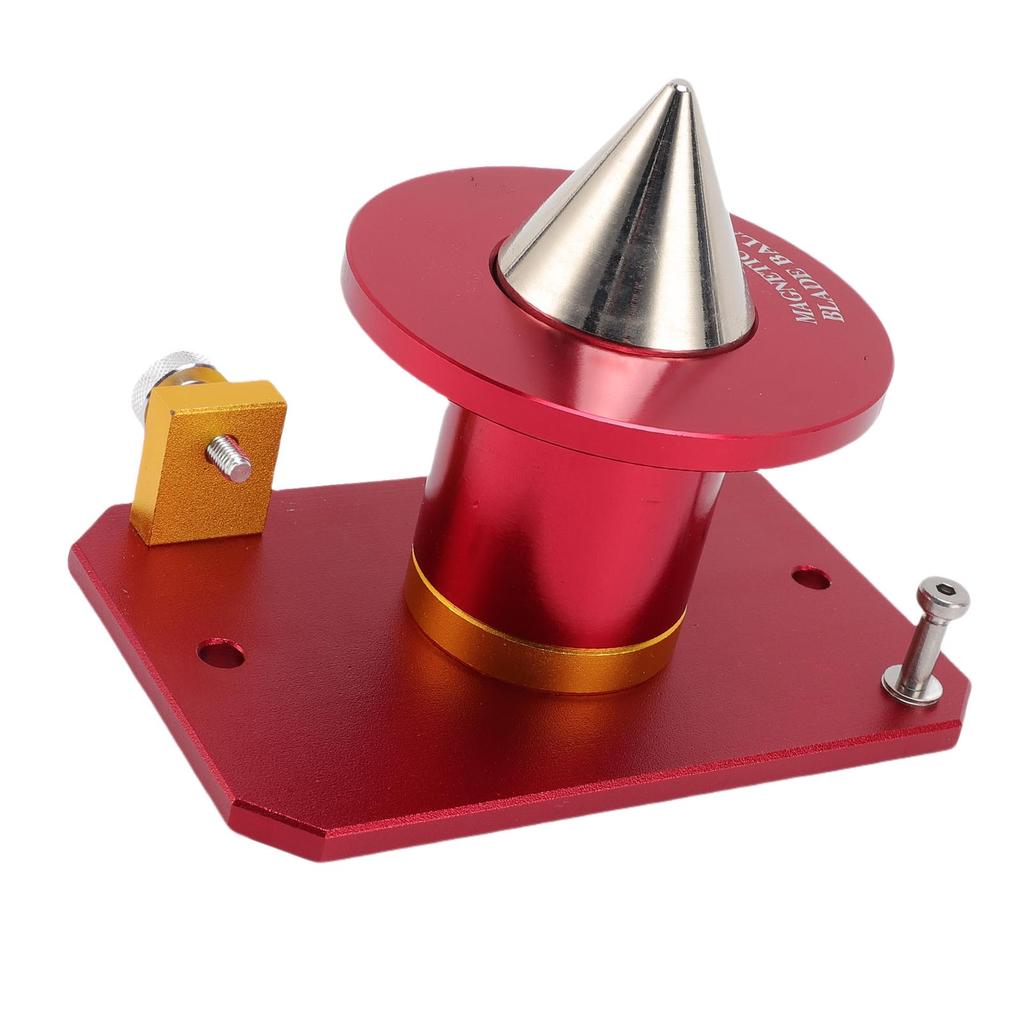 Magnetic Wall Mount Blade Balancer Aluminium Alloy 339075B Heavy Precision Blade Balancers for Mowers Red