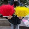 Feather1 Meter Real Ostrich Feathers Trim Fringe 8-10CM Decoration Plumes Ribbon for Wedding Party Dress Clothing Sewing Accessories
