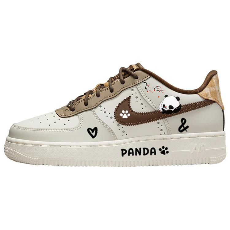 

Nike Air Force 1 Tarepanda, Effortless Giant Panda, Trendy Comfortable Low top Skateboard Shoes Women s White Brown FV3702-121(Team56-) 36