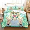 3d Anime Kawai Young Girls Amano Pikame Beding Set Printed With Pilowcase Bed Soft Duvet Cover Soft Single Double Quen Super King-Sized Dimensionsd