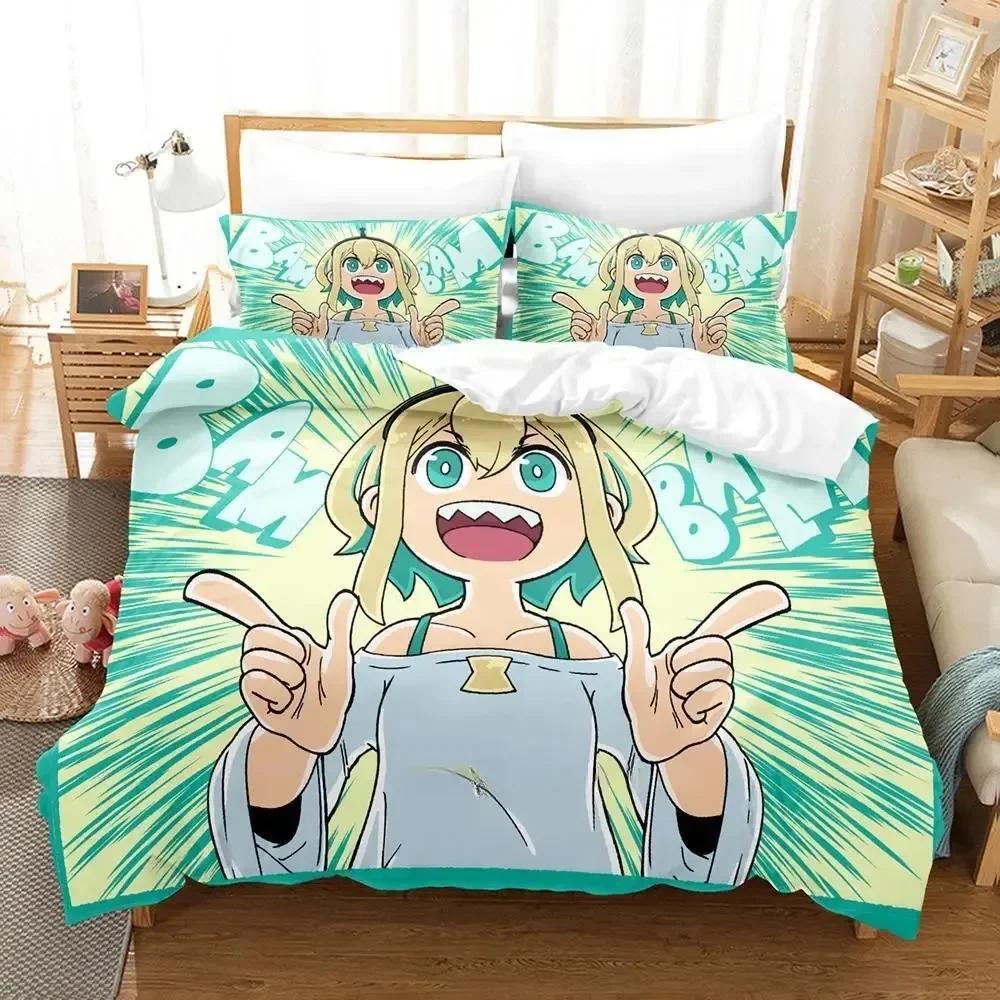 3d Anime Kawai Young Girls Amano Pikame Beding Set Printed With Pilowcase Bed Soft Duvet Cover Soft Single Double Quen Super King-Sized Dimensionsd