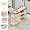 Automatic Multi-layer Rolling Egg Organizer for Refrigerator Door