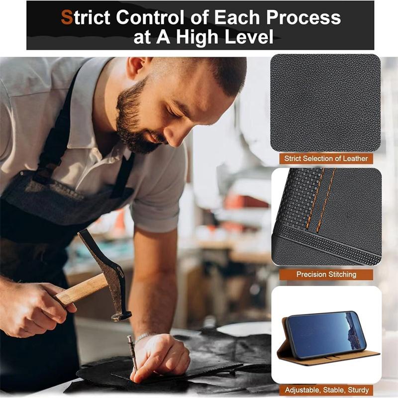 Flip Leather Case For Xiaomi Poco X6 F6 M6 X7 M7 Pro 4G 5G Phone Cover With Wallet Card Slot Holder