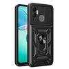 Armored Case for Infinix Hot 12 Play 4G, CamShield Slide, Black