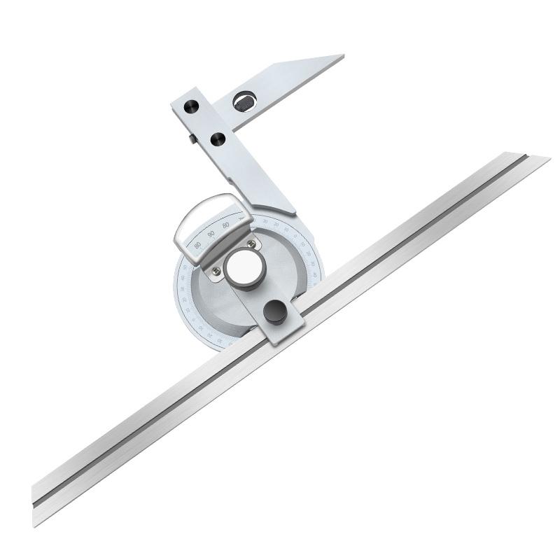 

360 Degree Universal Bevel Protractor Angle Finder with Magnifying Glass for Internal And External Angle Measurement Gauge 1pcs білий