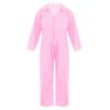 Kids Boys Fashion Mechanic Coveralls Long Sleeve Turndown Collar Zipper Front Jumpsuit Halloween Cosplay Costume
