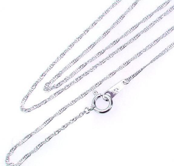 And Me Jewelry Pure Platinum 999 Necklace Chain Screw Type Loose 45cm [You Box] - [Gift Wrapped]